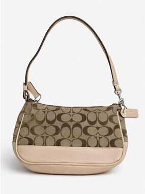 SOLD‼️‼️Y2k Coach Mini Shoulder Bag in Khaki and Chalk